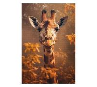 Jigsaw Puzzles 75x50cm/1000pcs for Teenagerss Close Up Giraffe Puzzle for Adults Relax Games Hand Speed Race Great Gift for Gaming 75x50cm/1000pcs