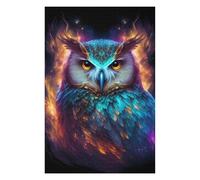 Jigsaw Puzzles 75x50cm/1000pcs for Teenagerss Colorful Mystical Owl Artwork -2 Jigsaw Puzzle Toy Wall Decor Pattern Assembly Educational Challenge 75x50cm/1000pcs