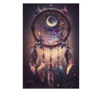 Jigsaw Puzzles 75x50cm/1000pcs for Teenagerss Enchanted Celestial Dreamcatcher Jigsaw Puzzle Toy Wall Decor Pattern Assembly Educational Challenge 75x50cm/1000pcs