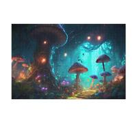 Jigsaw Puzzles 75x50cm/1000pcs for Teenagerss Enchanted Mushroom Forest -1 Puzzle for Adults Fun Games A Work of Art Help The Brain Exercise 75x50cm/1000pcs