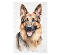 Jigsaw Puzzles 75x50cm/1000pcs for Teenagerss German Shepherd Portrait Jigsaws for Adults Hands-on Game Enhance Memory Great Gift for Gaming 75x50cm/1000pcs