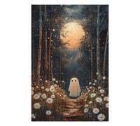 Jigsaw Puzzles 75x50cm/1000pcs for Teenagerss Ghost in The Forest Jigsaw Puzzle Relax Games Staycation Kill Time Great Gift for Gaming 75x50cm/1000pcs