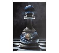 Jigsaw Puzzles 75x50cm/1000pcs for Teenagerss Global Chess Piece Earth Edition Puzzle for Adults Fun Games A Work of Art Help The Brain Exercise 75x50cm/1000pcs
