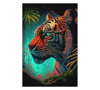 Jigsaw Puzzles 75x50cm/1000pcs for Teenagerss Jungle Tiger Portrait Puzzle for Adults Fun Games A Work of Art Help The Brain Exercise 75x50cm/1000pcs