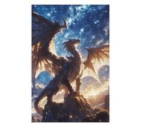 Jigsaw Puzzles 75x50cm/1000pcs for Teenagerss Majestic Dragon Starry Sky Puzzles for Adults Toy Wall Decor A Work of Art Gifts for Friends And Family 75x50cm/1000pcs