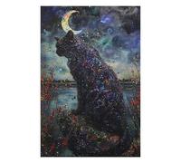 Jigsaw Puzzles 75x50cm/1000pcs for Teenagerss Moonlight Gemstone Cat Puzzles for Adults Toy Wall Decor A Work of Art Gifts for Friends And Family 75x50cm/1000pcs