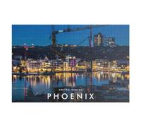 Jigsaw Puzzles 75x50cm/1000pcs for Teenagerss Phoenix Cityscape Reflections Jigsaws for Adults Hands-on Game But Fun And Humorous Deal As Gifts for The Whole Family 75x50cm/1000pcs