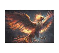 Jigsaw Puzzles 75x50cm/1000pcs for Teenagerss Phoenix Rising Mythical Firebird Artwork -1 Jigsaws for Adults Hands-on Game But Fun And Humorous Deal As Gifts for The Whole Family 75x50cm/1000pcs