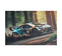 Jigsaw Puzzles 75x50cm/1000pcs for Teenagerss Rally Car in Action Forest Speed -1 Jigsaw Puzzle DIY Toys A Work of Art Deal As Gifts for The Whole Family 75x50cm/1000pcs