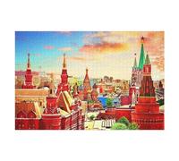 Jigsaw Puzzles 75x50cm/1000pcs for Teenagerss Red Square Moscow Panorama Jigsaws for Adults Hands-on Game But Fun And Humorous Deal As Gifts for The Whole Family 75x50cm/1000pcs