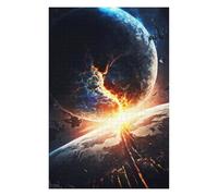 Jigsaw Puzzles 75x50cm/1000pcs for Teenagerss Shattered Solar System Jigsaw Puzzle Relax Games Staycation Kill Time Great Gift for Gaming 75x50cm/1000pcs