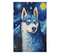Jigsaw Puzzles 75x50cm/1000pcs for Teenagerss Siberian Husky Jigsaws for Adults Hands-on Game Enhance Memory Great Gift for Gaming 75x50cm/1000pcs