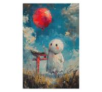 Jigsaw Puzzles 75x50cm/1000pcs Ghostly Figure with Balloon Puzzle for Adults Brain Teaser Game For Family Fun Unique Birthday And Xmas Gifts 75x50cm/1000pcs
