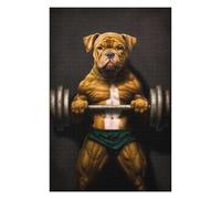 Jigsaw Puzzles 75x50cm/1000pcs Pitbull Bar Power Puzzle for Adults Brain Teaser Game For Family Fun Unique Birthday And Xmas Gifts 75x50cm/1000pcs
