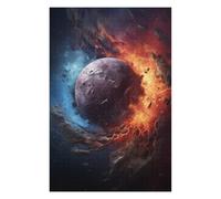 Jigsaw Puzzles 75x50cm/1000pcs Planetary Collision Puzzle for Adults Brain Teaser Game For Family Fun Unique Birthday And Xmas Gifts 75x50cm/1000pcs