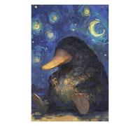 Jigsaw Puzzles 75x50cm/1000pcs Platypus Starry Night Cute Puzzle for Adults Brain Teaser Game For Family Fun Unique Birthday And Xmas Gifts 75x50cm/1000pcs
