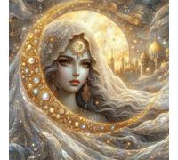 Jigsaw Puzzles 90 Pieces, Jigsaws Moon Goddess 90 Piece jigsaw puzzles for Adults, Challenge High Difficulty Family Puzzle Game 30x30cm/12x12inch