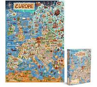 Jigsaw Puzzles Age 12+ For Adults 1000 Piece Map Of Europe Puzzle - European Jigsaw 1000 Piece Jigsaw Puzzles For Adults And Kids - Geography Gifts by bopster