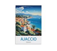 Jigsaw Puzzles Ajaccio France for Adult Educational Game Challenge Toy 1000 Pieces Puzzle for Adults Kids.Educational Games Home Decoration 38x26CM