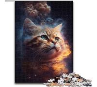 Jigsaw Puzzles Animal Cloud Cat Difficult Puzzles for Adults size 50x75cm Perfect for Teenagers & Collectors, Ideal Home Decor & Travel Gift