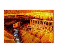Jigsaw Puzzles Argentina Canyon of Atuel Mendoza 100 Piece Jigsaw Puzzle for Adults and Family Travel Gift Souvenir 45,5x35,5CM