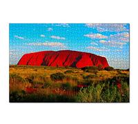 Jigsaw Puzzles Australia Uluru Ayers Rock 200 Piece Jigsaw Puzzle for Adults and Family Travel Gift Souvenir 35x25CM