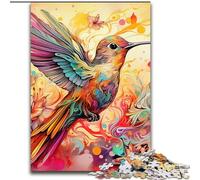 Jigsaw Puzzles Color Hummingbird cardboard Jigsaw 26x38cm Challenging Brain Teaser, Family Activity, Home Decor