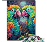 Jigsaw Puzzles Colorful Parrot Wooden Jigsaw 50x75cm Challenging Brain Teaser, Family Activity, Home Decor