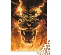 Jigsaw Puzzles Colourful German Shepherd Paintings 500 Piece Jigsaw Puzzles for Adults Wooden Jigsaw Puzzle for Adults & Age 18 Years Up Family Entertainment Toys 500pcs (52x38cm)