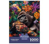 Jigsaw Puzzles Cool Orangutan Challenging Home Decor Impossible Hard Animals Fun And Challenging Activity 1000 Piece for Adults And Families 70x50cm/1000pcs