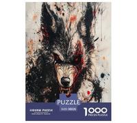 Jigsaw Puzzles Cool Wolf Challenging Intellectual Game Family Animal Development Toys 1000 Piece for Adults And Families 38x26cm/1000pcs