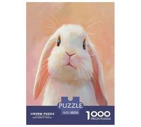 Jigsaw Puzzles Cute Bunny Challenging Intellectual Game Family Animal Development Toys 1000 Piece for Kids And Adults 38x26cm/1000pcs