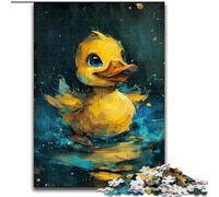 Jigsaw Puzzles Cute Little Yellow Duck Difficult Puzzles for Adults size 50x75cm Perfect for Teenagers & Collectors, Ideal Home Decor & Travel Gift