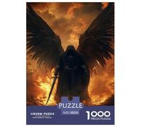 Jigsaw Puzzles Demon Warrior Challenging Birthday Gift Family Cool Swordsman Fun And Challenging Activity 1000 Piece for Kids And Adults 38x26cm/1000pcs