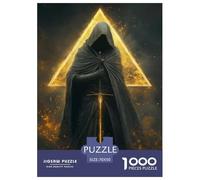 Jigsaw Puzzles Demon Warrior Challenging Birthday Gift Family Cool Swordsman Fun And Challenging Activity 1000 Piece for Adults And Families 70x50cm/1000pcs