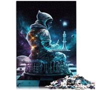 Jigsaw Puzzles Educational Games Chess Universe Jigsaw Puzzles 1000 Piece for Adults Wooden Jigsaw with Matching Poster and Trivia Sheet 1000pcs(50x75cm)