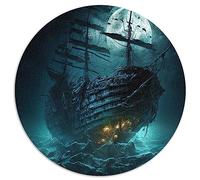 Jigsaw Puzzles Educational Games pirate ship spherical Jigsaw Puzzles Cardboard Puzzle 67.5x67.5cm