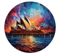 Jigsaw Puzzles Educational Games Sydney Opera House and the jigsaw 1000 pieces for adults 67.5x67.5cm Educational Stress Relief Toy Puzzle Family Decoration
