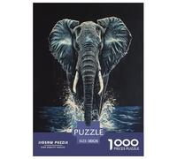 Jigsaw Puzzles Elephant Abstract Art Challenging Home Decor Impossible Hard Animal Stress Relief Toy 1000 Pieces for Boys Girls 38x26cm/1000pcs
