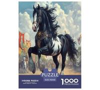 Jigsaw Puzzles Fine Horse Portrait Challenging Intellectual Game Impossible Hard Animal Stress Relief Toy 1000 Piece for Men Women Olders Seniors 70x50cm/1000pcs