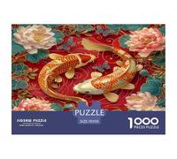 Jigsaw Puzzles - Fisch Lucky Koi, Learning Educational Games, Colourful, for Adults Or Families Fit Together Perfectly 70x50cm/1000pcs
