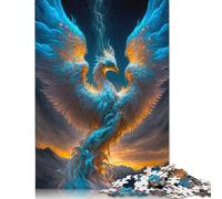Jigsaw Puzzles for Adult Phoenix Bird 500 Piece Jigsaws for Adults Wooden Puzzle for Adults & Age 18 Years Up Learning Educational Toys 500pcs (52x38cm)