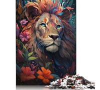 Jigsaw Puzzles for Adults 尺寸 Puzzle Toys Colorful Lion10 Puzzle for Adults Wooden Puzzles Challenging Game 1000pcs (75x50cm)