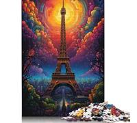 Jigsaw Puzzles for Adults 尺寸 Puzzle Toys France Eiffel Tower28 Puzzle for Adults Wooden Puzzles Challenging Game 1000pcs (75x50cm)