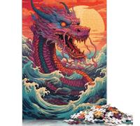 Jigsaw Puzzles for Adults 尺寸 Puzzle Toys Illustration of Giant Chinese Dragon1 Puzzle for Adults Wooden Puzzles Challenging Game 1000pcs (75x50cm)