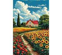 Jigsaw Puzzles for Adults 100, Cartoon Sunflower, Impossible Puzzle for Adults Educational Games, Challenging Puzzles, Puzzle Game for Men Women Elders Seniors