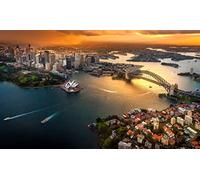 Jigsaw Puzzles for Adults 100 Harbour Building Australia Sydney Opera House Sydney Harbour Bridge 45.5x35.5CM