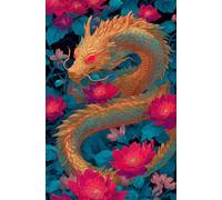 Jigsaw Puzzles for Adults 100, Lotus Dragons Puzzles for Adults, Challenging Puzzle Games, Difficult Puzzle 100 Pieces