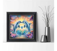 Jigsaw Puzzles for Adults 100 piece Cartoon Dolphin, 100 Piece Difficult jigsaw puzzles for adults, Challenging Jigsaws 100 pieces, Puzzle Game for The Whole for Women, Gifts for Men 35x35cm