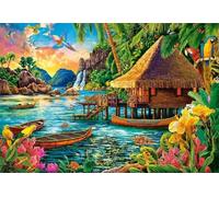 Jigsaw Puzzles for Adults 100 Piece jigsaw puzzles for Adult Educational Game Challenge Toy 100 Pieces Puzzle Challenging Games for The Whole for adults,Tropical Island Scenery puzzle Gifts